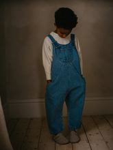 Load image into Gallery viewer, The Simple Folk The Oversized Denim Dungaree - 18/24M, 3/4Y, 4/5Y