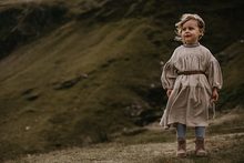 Load image into Gallery viewer, The Simple Folk The Auvrie Dress - Oatmeal - 2/3Y, 4/5Y