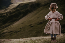 Load image into Gallery viewer, The Simple Folk The Auvrie Dress - Oatmeal - 2/3Y, 4/5Y