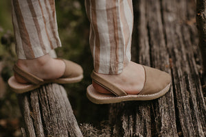 The Simple Folk The Avarca Sandal - Biscotti/Bark - 24, 25, 26, 27, 28, 29
