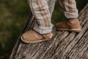 The Simple Folk The Avarca Sandal - Biscotti/Bark - 24, 25, 26, 27, 28, 29