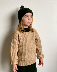 Mabli Takenoko Pullover -  Vintage Cream/Juniper - 6Y Last One