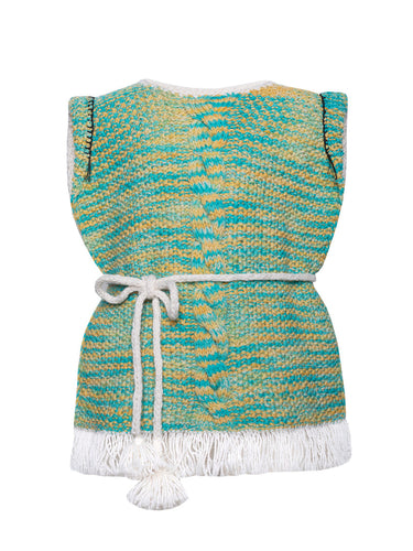 Majula Handmade Autumn Grass Vest - 5/7Y, 8/10Y