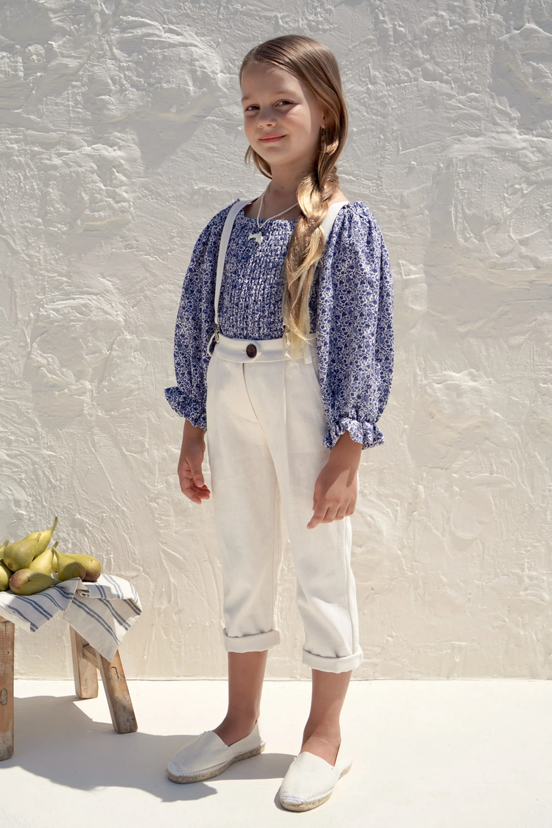 House of Paloma Jean Michel Pant - Luxe Ecru - 6Y Last One – Rabbit Hall