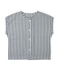 Little Cotton Clothes Brighton Tee - Spearmint Stripe - 18/24M Last One
