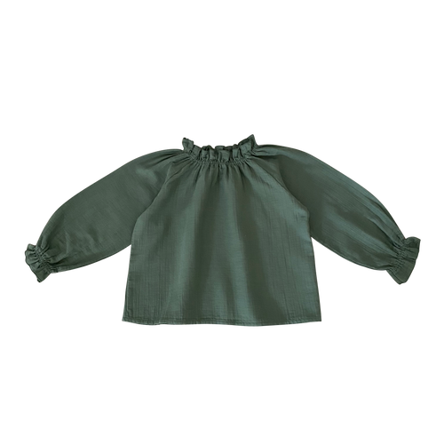 Liilu Nala Blouse - Dark Ivy / Light Mahongany - 4Y, 6Y, 8Y