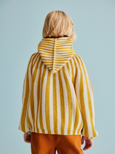Load image into Gallery viewer, Misha &amp; Puff Circus Stripe Hooded Cardigan - Citron - 3Y, 4Y, 5Y, 6Y