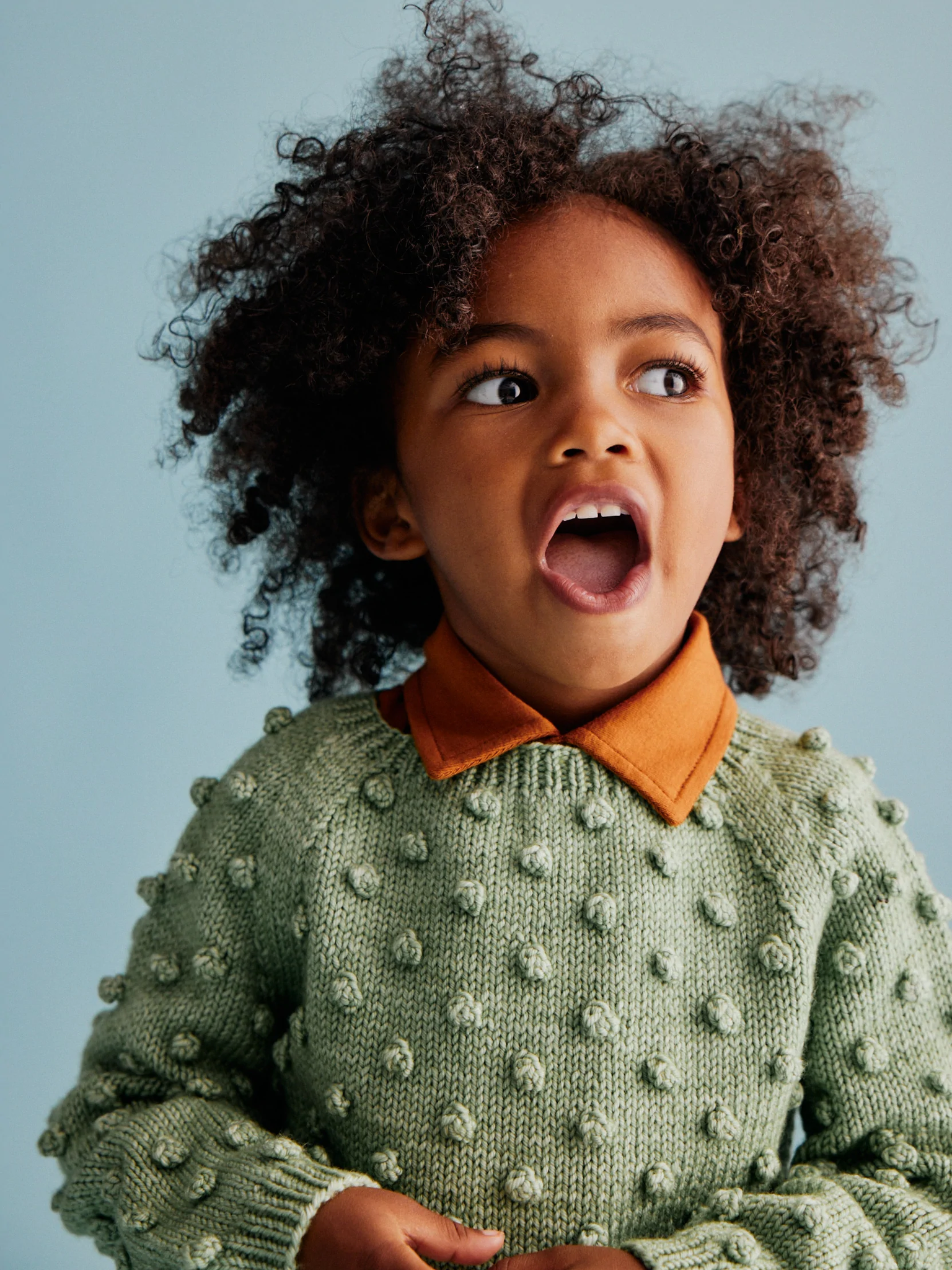 Misha and sales puff popcorn cardigan