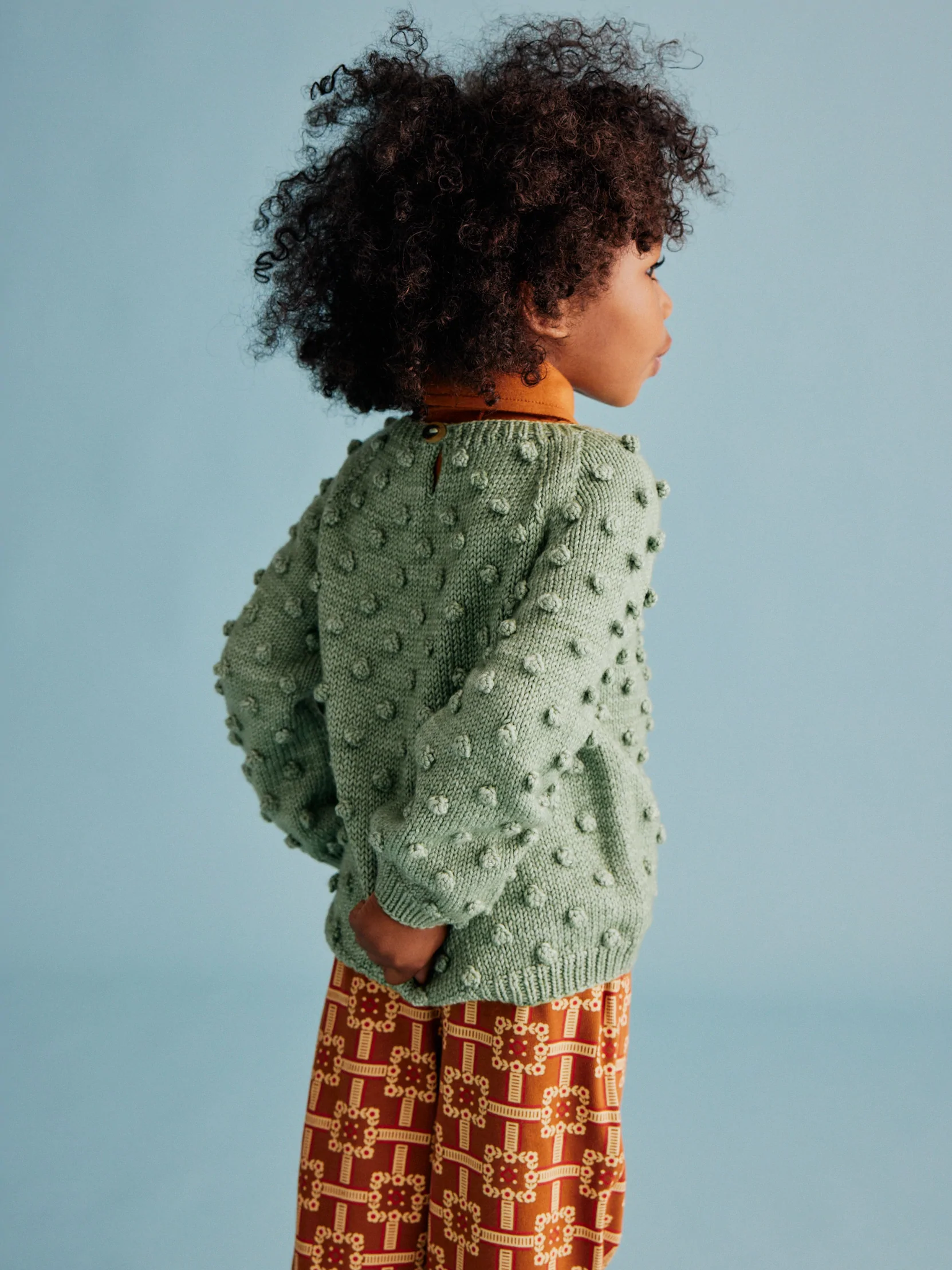 Misha Puff Popcorn Sweater Mojave 5Y 6Y Rabbit Hall