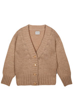 Load image into Gallery viewer, Mipounet Oversized Knit Cardigan - Brown - 4Y, 6Y