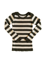 Load image into Gallery viewer, Mabli Sylfaen Skinny Rib - Juniper/Vintage Cream - 6Y Last One