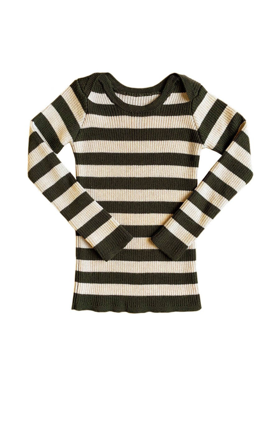 Mabli Sylfaen Skinny Rib - Juniper/Vintage Cream - 6Y Last One