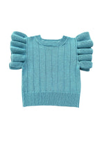 Load image into Gallery viewer, Mabli Pili Pala Singlet - Verdigris - 4Y Last One