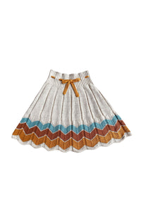 Mabli Igam Ogam Skirt - Sand/Multi - 6Y Last Ones