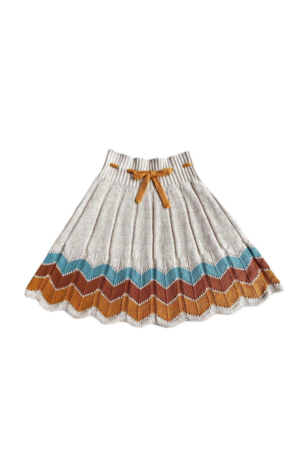 Mabli Igam Ogam Skirt - Sand/Multi - 6Y Last Ones
