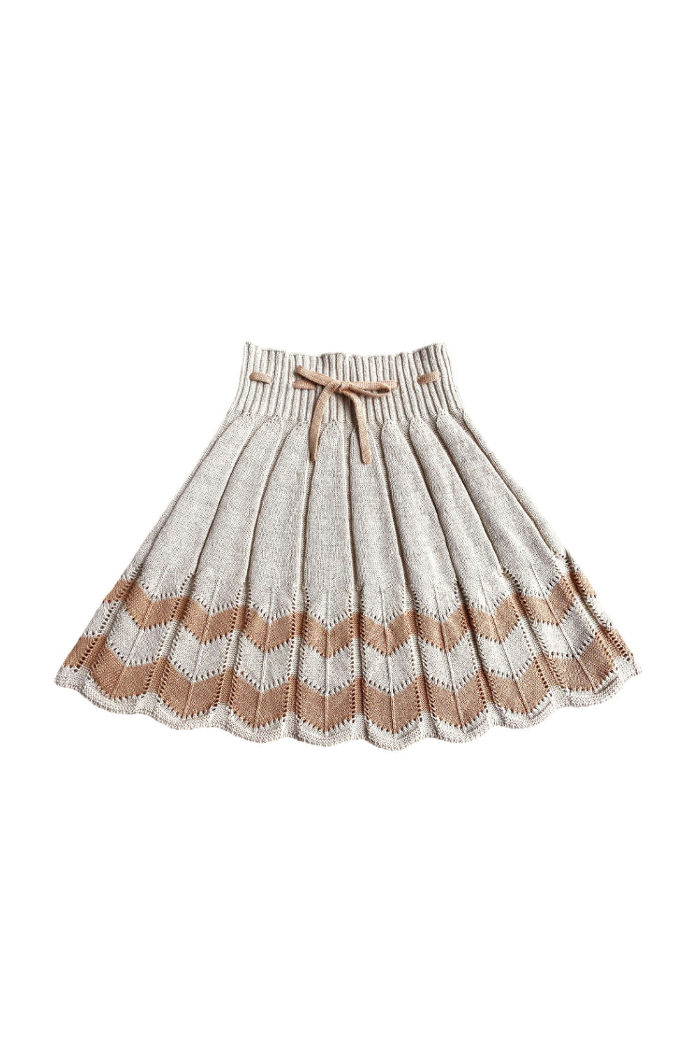 Mabli Igam Ogam Skirt - Sand/Putty - 2Y, 4Y, 6Y