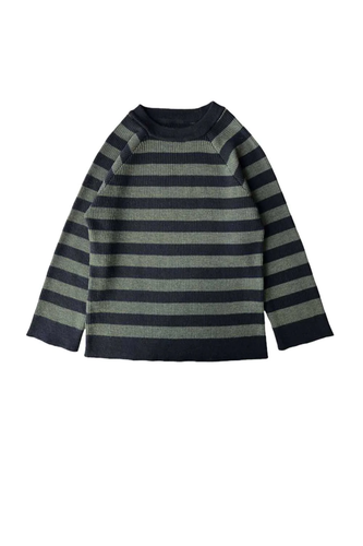 Mabli Lolfa Pullover - Ink/Khaki - 2Y Last One