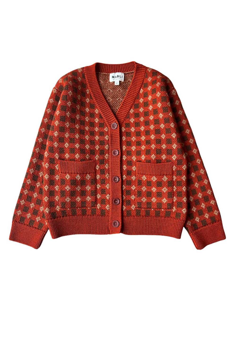 Mabli Castell Cardigan - Brick - 6Y Last One
