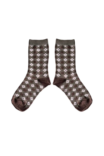 Mabli Castell Short Socks - Khaki - S, M