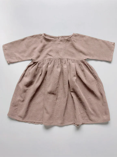 The Simple Folk The Muslin Dress - Antique Rose - 2/3Y, 3/4Y, 4/5Y