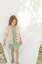 Load image into Gallery viewer, Nonna Lietta Gilda Mini Organic Cotton Cardigan in Light Sand - 4Y