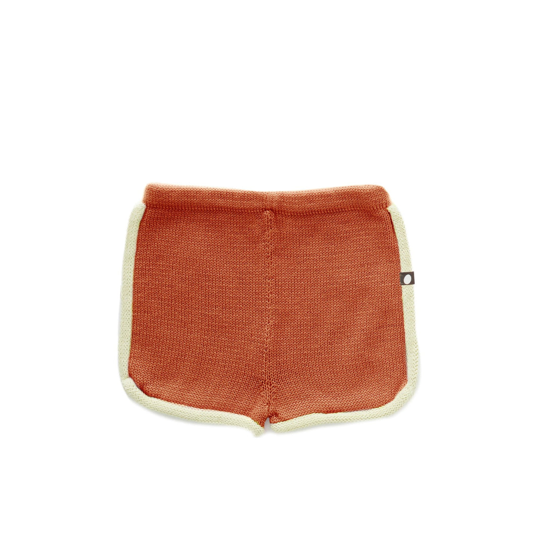 Oeuf 70's Shorts - Burnt Orange - 18-24M, 2-3Y, 4-5Y