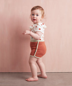 Oeuf 70's Shorts - Burnt Orange - 18-24M, 4-5Y