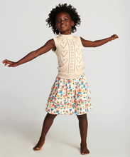 Load image into Gallery viewer, Oeuf Ric Rac Skirt - Papaya/Gingham, Multi/Large Flower, Multi/Small Flower - 2/3Y, 3/4Y, 4/5Y, 5/6Y