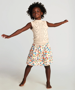 Oeuf Ric Rac Skirt - Papaya/Gingham, Multi/Large Flower, Multi/Small Flower - 2/3Y, 3/4Y, 4/5Y, 5/6Y