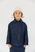 Load image into Gallery viewer, P Denim Jacket - Indigo - 2/4Y, 4/6Y