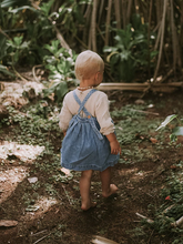 Load image into Gallery viewer, The Simple Folk Oversized Denim Pinafore - 2/3Y, 3/4Y
