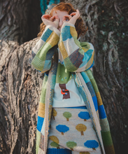 Load image into Gallery viewer, Oeuf Patchwork Hooded Coat - Bright Beige - 2/3Y, 3/4Y, 4/5Y, 5/6Y