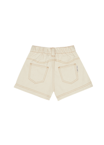 The New Society Raw Denim Short - Vanila - 4Y, 6Y