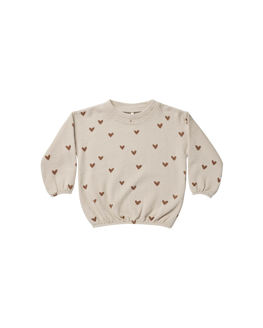 Rylee + Cru Slouchy Pullover - Heart - 12/18M, 6/7Y