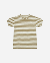 Load image into Gallery viewer, Rylee + Cru Jersey Shirt Dress - Olive Stripe - 2/3Y, 6/7Y