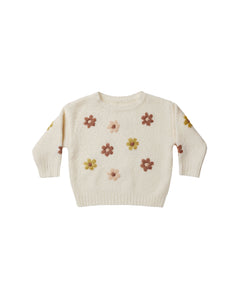 Rylee + Cru Cassidy Sweater - Flowers - 18/24M, 2/3Y, 4/5Y