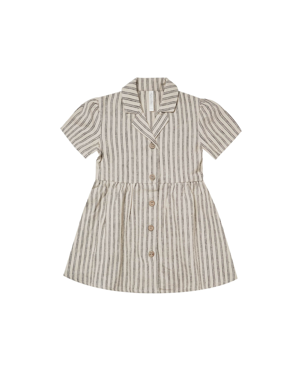 Rylee + Cru Maggie Dress - Black Pinstripe - 4/5Y Last One