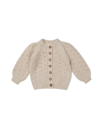 Rylee + Cru Tulip Cardigan - Natural - 18/24M Last One