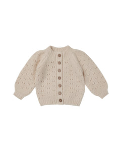 Rylee + Cru Tulip Cardigan - Natural - 18/24M, 2/3Y, 4/5Y