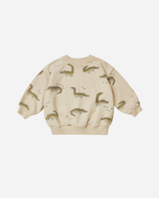 Load image into Gallery viewer, Rylee + Cru Crew Neck Sweat - Crocodiles - 6/7 Last One