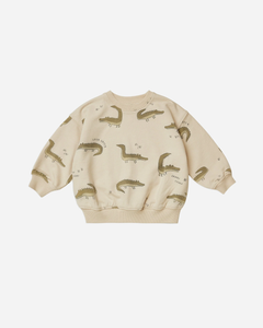 Rylee + Cru Crew Neck Sweat - Crocodiles - 6/7 Last One