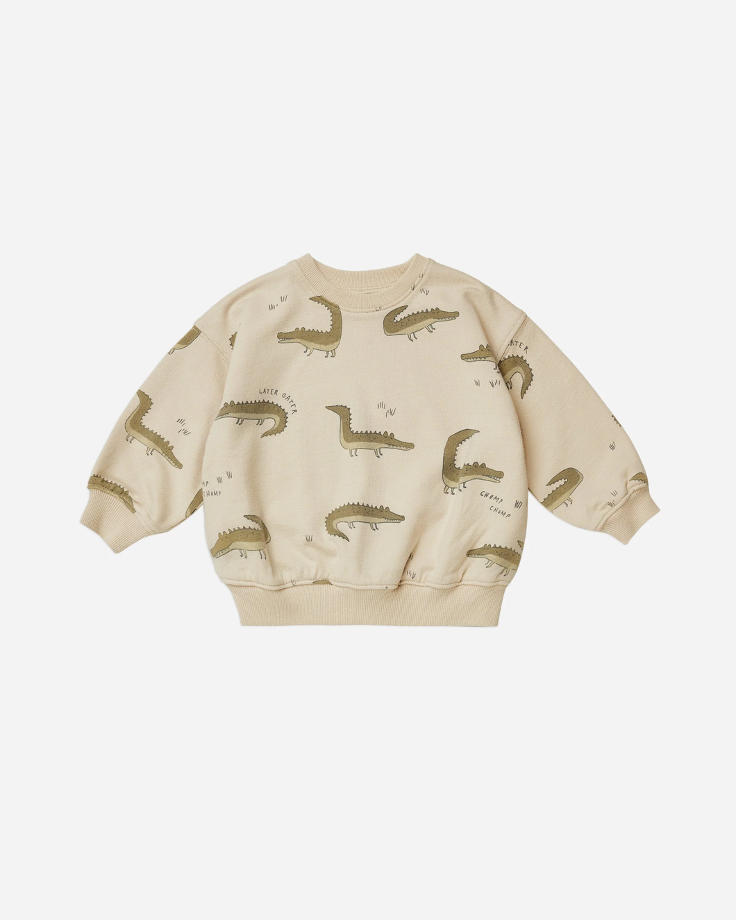 Rylee + Cru Crew Neck Sweat - Crocodiles - 6/7 Last One