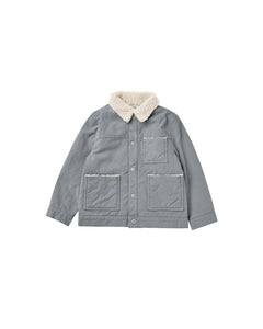 Rylee + Cru Shearing Chore Coat - Dusty Blue - 2/3Y, 4/5Y, 6/7Y