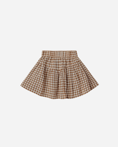 Rylee + Cru Sparrow Skirt - Camel Gingham - 2/3Y, 4/5Y, 6/7Y