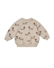 Load image into Gallery viewer, Rylee + Cru Relaxed Sweatshirt - Dachshund - 18/24M, 2/3Y