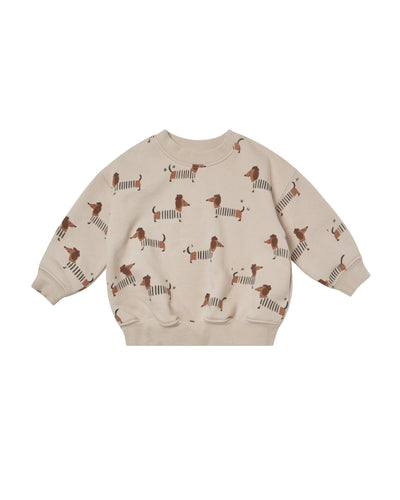 Rylee + Cru Relaxed Sweatshirt - Dachshund - 18/24M, 2/3Y