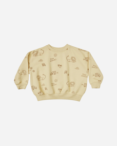 Rylee + Cru Relaxed Sweatshirt - Viva Safari - 2/3Y, 4/5Y, 6/7Y