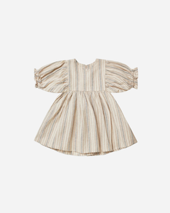 Rylee + Cru Jolene Dress -Rustic Stripe - 4/5Y