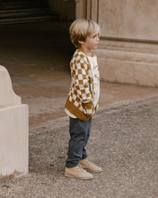 Load image into Gallery viewer, Rylee + Cru Button Cardigan - Checkerboard - 18/24M, 2/3Y, 4/5Y, 6/7Y