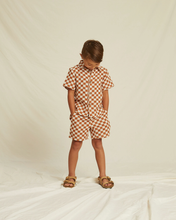 Load image into Gallery viewer, Rylee + Cru Collared Shirt - Rust Check - 2/3Y, 4/5Y, 6/7Y